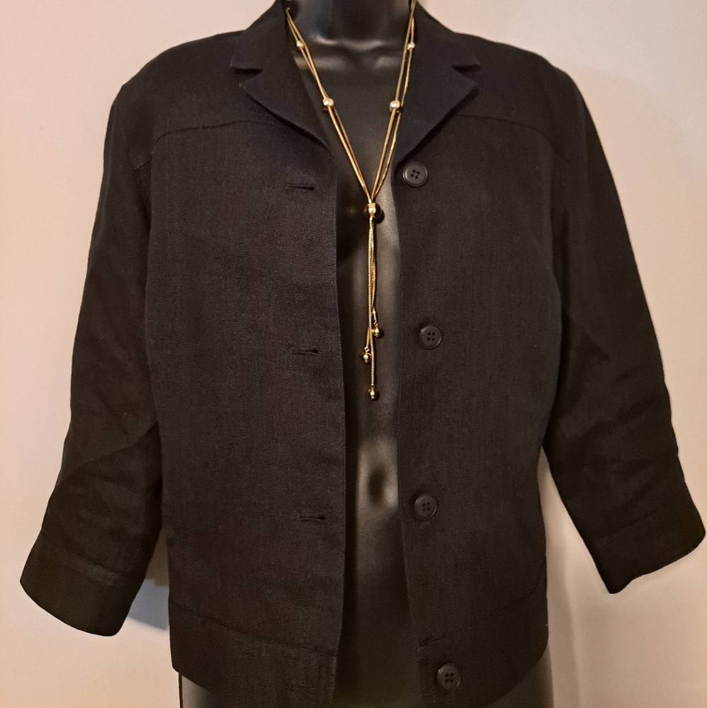 Talbots Linen Jacket - Picture 3 of 4